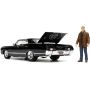 Chevrolet Impala with Dean Winchester figure black 1967 1/24