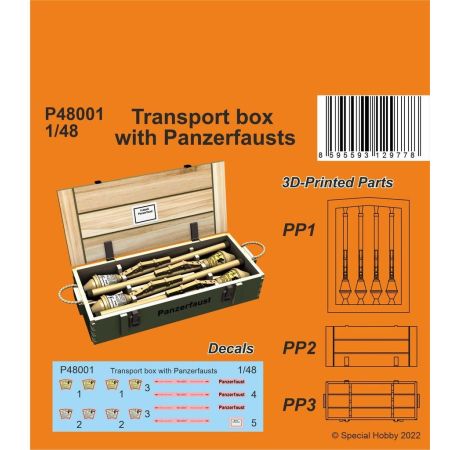 Transport box with Panzerfausts 1/48