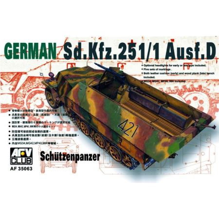 GERMAN Sd.Kfz. 251/1 Ausf.D HALF-TRACK 1/35