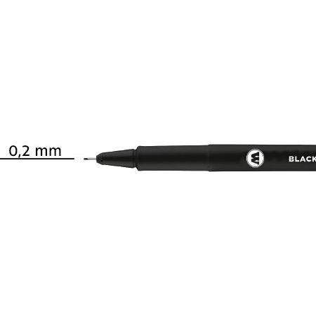 Feutre fin noir Blackliner 0.2mm