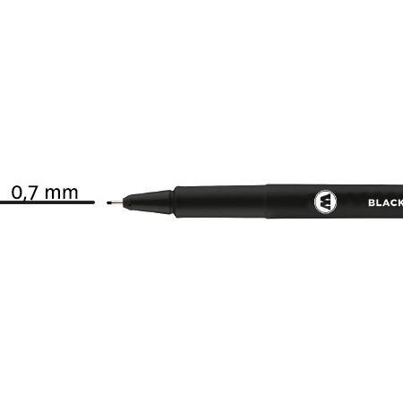 Feutre fin noir Blackliner 0.7mm