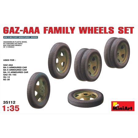 GAZ AAA Wheels Set 1/35