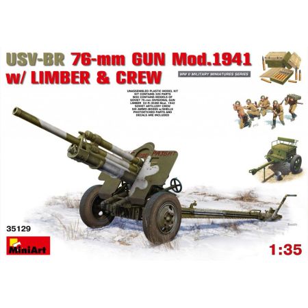 USV BR76mm Gun 1941 w/Limb&Crew 1/35