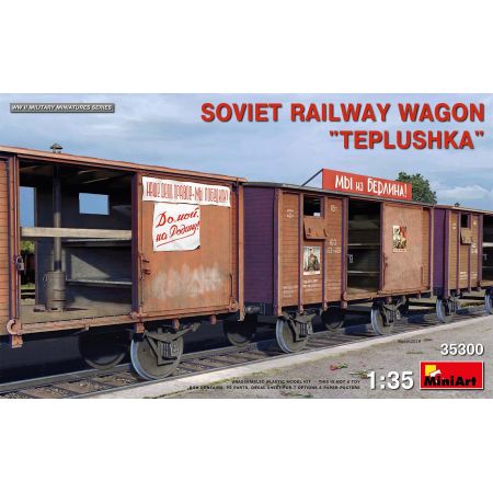 Soviet Railway Wagon Teplushka 1/35
