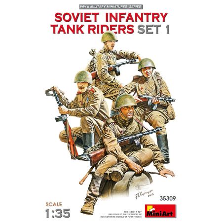 Soviet Infantry Tank Riders 1 1/35