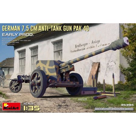 German 7.5cm Anti-Tank PAK 40 1/35