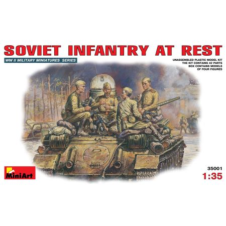 MINIART 35001 - SOVIET INFANTRY AT REST (1943-45) 1/35
