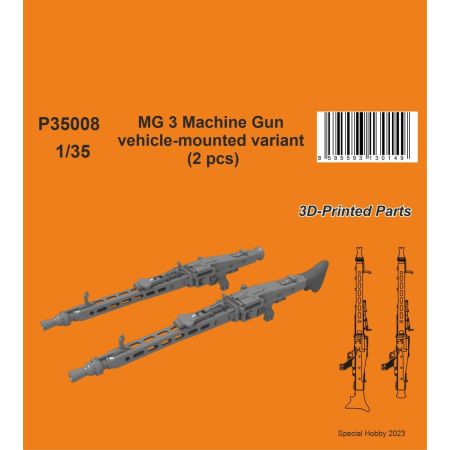 MG 3 Machine Gun - vehicle-mounted variant (2 pcs) 1/35