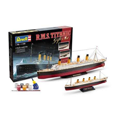 Revell 05727 Coffret Cadeau Titanic 1/700 + 1/1200
