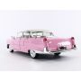 CADILLAC FLEETWOOD WITH SINGING ELVIS FIGURE PINK 1955 1/24