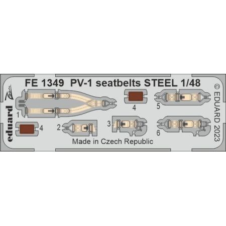 PV-1 seatbelts STEEL 1/48