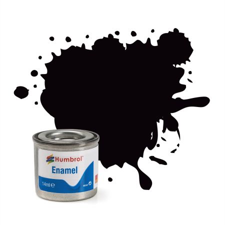85 Coal Black Satin - 14ml Enamel Paint