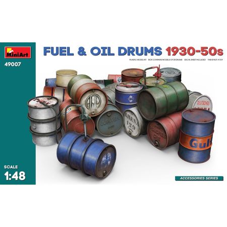 OIL & PETROL CANS 1930-40s 1/48