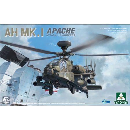 TAKOM 2604 MAQUETTE HELICOPTERE D'ATTAQUE AH MK.I APACHE 1/35