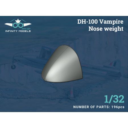 INFINITY MODELS 3203-09+ DH-100 VAMPIRE NOSE WEIGHT 1/32