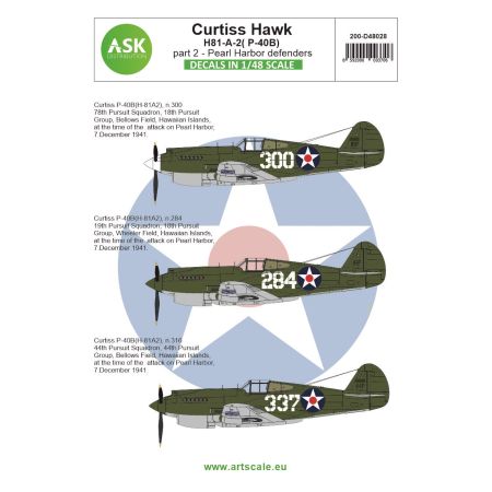 Curtiss Hawk 81-A-2 (P-40B) part 2 - Pearl Harbor defenders 1/48