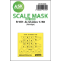 N1K1-Ja Shiden one-sided mask self-adhesive pre-cutted for Tamiya 1/48