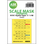 N1K1 Kyofu Type 11 double-sided mask self-adhesive pre-cutted for Tamiya 1/48