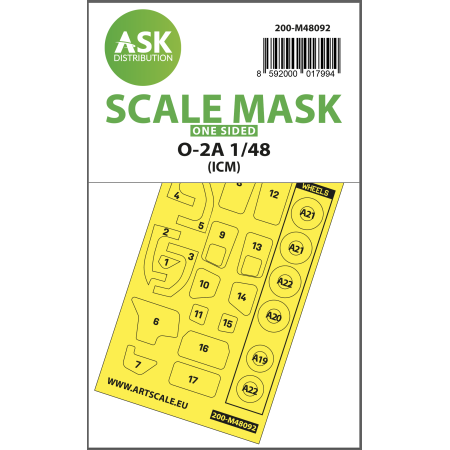 O-2A one-sided mask self-adhesive pre-cutted for ICM 1/48