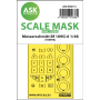 ASK ART SCALE KIT M48114 MASK MESSERSCHMITT BF 109G-6 ONE-SIDED EXPRESS , SELF-ADHESIVE AND PRE-CUTTED FOR TAMIYA 1/48