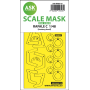 ASK ART SCALE KIT M48118 MASK RAFALE C ONE-SIDED EXPRESS , SELF-ADHESIVE AND PRE-CUTTED FOR ACADEMY 1/48