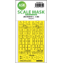 ASK ART SCALE KIT M48128 MASK AICHI B7A1 DOUBLE-SIDED EXPRESS FOR HASEGAWA 1/48