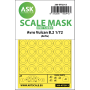 Avro Vulcan B.2 one-sided painting mask for Airfix 1/72