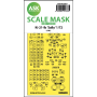 ASK ART SCALE KIT M72063 MASK KI-21LB SALLY ONE-SIDED PRE-CUTTET FOR ICM 1/72
