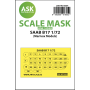 ASK ART SCALE KIT M72054 MASK SAAB B17 ONE-SIDED PAINTING EXPRESS FOR MARIVOX 1/72