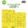 ASK ART SCALE KIT M72056 MASK PIAGGIO P.108B DOUBLE-SIDED PAINTING EXPRESS FOR SPECIAL HOBBY 1/72
