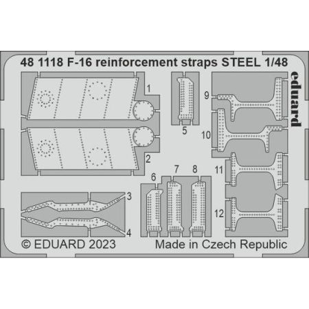F-16 reinforcement straps STEEL 1/48