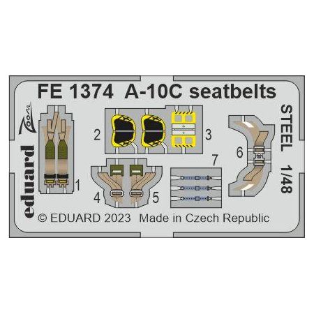 A-10C seatbelts STEEL 1/48