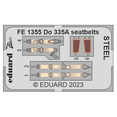 Do 335A seatbelts STEEL 1/48