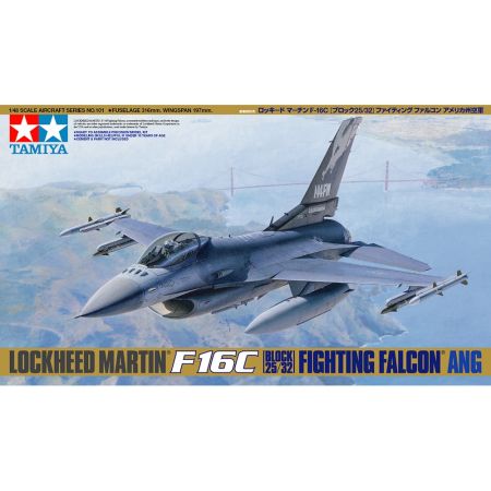 TAMIYA 61101 1/48 SCALE LOCKHEED MARTIN F-16C [BLOCK 25/32] FIGHTING FALCON ANG