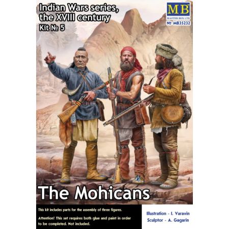 MASTER BOX MB35232 LES MOHICANS SERIE GUERRE DES INDIENS XVIIIE SIECLE 1/35