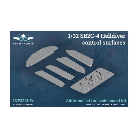 INFINITY MODELS 3201-05+ SB2C-4 HELLDIVER CONTROL SURFACE HELLDIVER 1/32