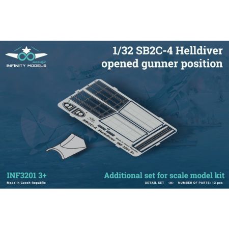INFINITY MODELS 3201-03+ SB2C-4 HELLDIVER OPEN GUNNER POSITION 1/32