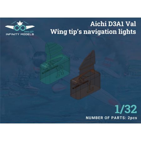INFINITY MODELS 3206-05+ AICHI D3A1 VAL WING TIP'S NAVIGATION LIGHTS 1/32
