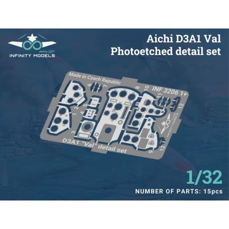 INFINITY MODELS 3206-01+ AICHI D3A1 VAL PHOTOETCHED DETAIL SET 1/32