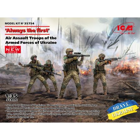 ICM 35754 ICM MAQUETTE FIGURINES TOUJOURS LE PREMIER TROUPES D ASSAUT AÉRIEN DES FORCES ARMÉES UKRAINIENNES 1/35