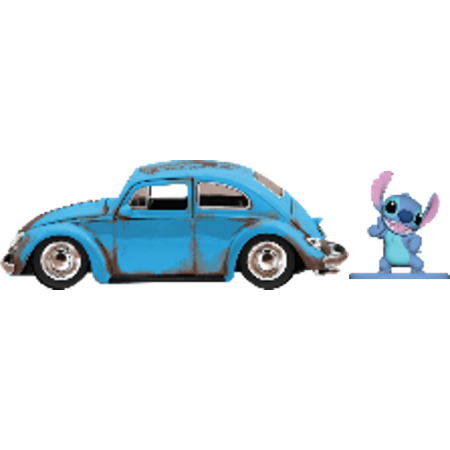 Lilo and Stitch Stitch Figurine & 1959 VW Volkswagen Beetle 33251 1/32