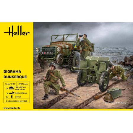 HELLER 30326 MAQUETTE MILITAIRE DIORAMA DUNKERQUE 1940 LAFFLY 1/35