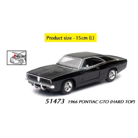 NEWRAY 51393A MUSCLE CAR 1966 PONTIAC GTO HARD TOP 1/32