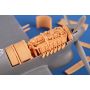 CMK129-P72008 3D PRINTED MILITAIRE TEMPEST MK.V ENGINE AND FUSELAGE TANKS FOR AIRFIX KIT 1/72