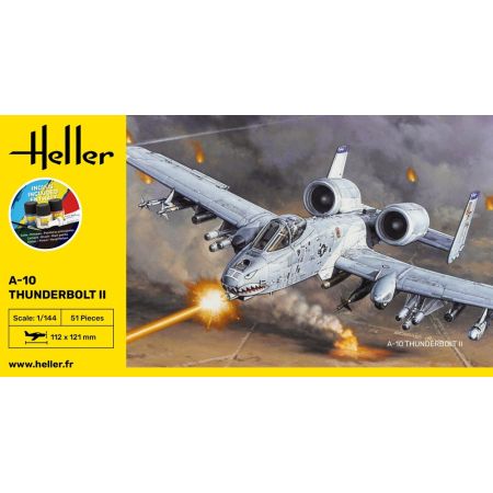 HELLER 56912 STARTER KIT A-10 THUNDERBOLT II 1/144
