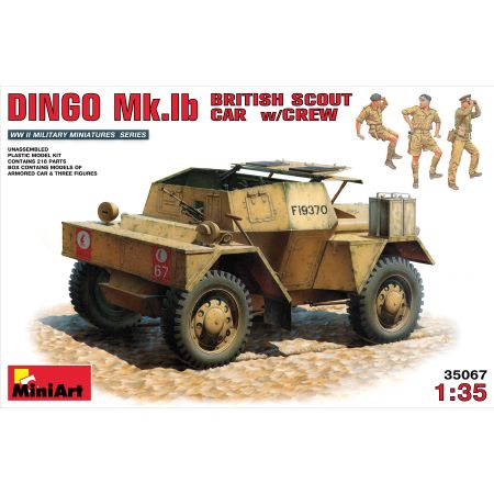 MINIART 35067 DINGO Mk.1b BRITISH SCOUT CAR w/CREW 1/35
