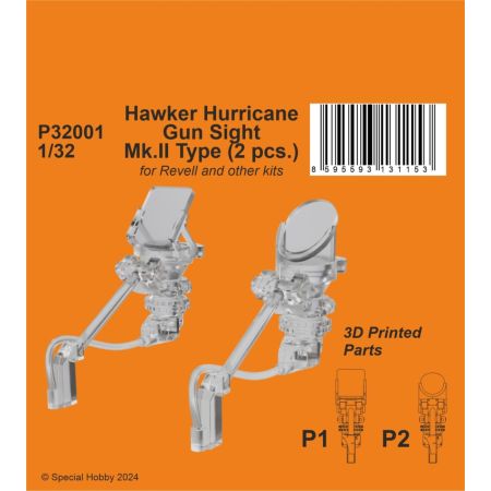 HAWKER HURRICANE GUN SIGHT MK.II TYPE (2 PCS.) 1/32