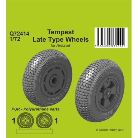 TEMPEST LATE TYPE WHEELS (AIRFIX) 1/72
