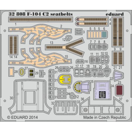 F-104 C2 seatbelts 1/32