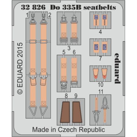 EDUARD 32826 DO 335B SEATBELTS (HKM) 1/32